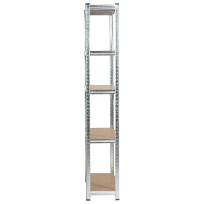 Metallregal-Set für Zuhause, 90 cm, QARIAN - Silber