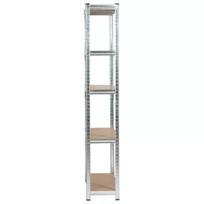 Metallregal-Set für Zuhause, 90 cm, QARIAN - Silber