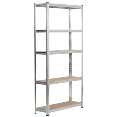 Metallregal-Set für Zuhause, 90 cm, QARIAN - Silber