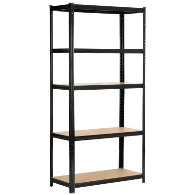 Metallregal 90 cm QARIAN - schwarz