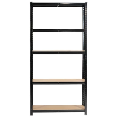 Metallregal 90 cm QARIAN - schwarz