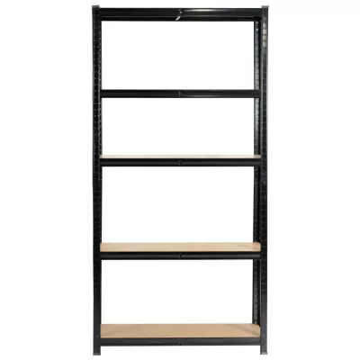 Metallregal 90 cm QARIAN - schwarz