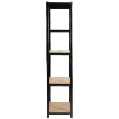 Metallregal 90 cm QARIAN - schwarz