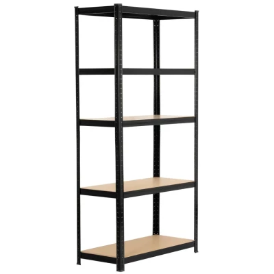 Metallregal 90 cm QARIAN - schwarz