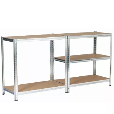 Metallregal 90 cm QARIAN - silber