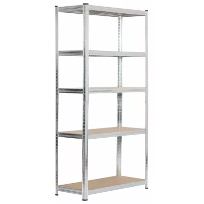 Metallregal 90 cm QARIAN - silber
