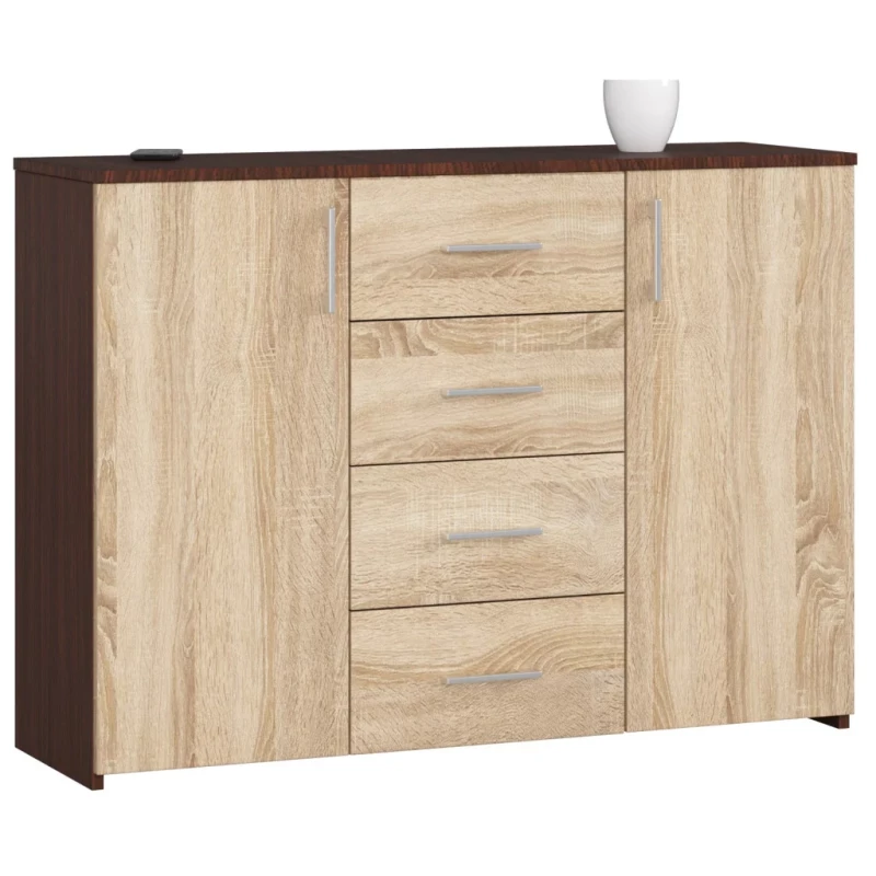 SAVRILA Kombikommode – Wenge / Sonoma Eiche