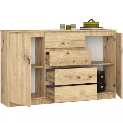 Breite, kombinierte Kommode SAVRILA – Artisan Eiche