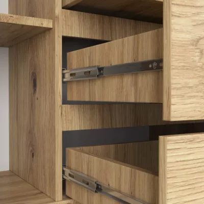 Breite, kombinierte Kommode SAVRILA – Artisan Eiche