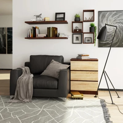 SAVRILA Kommode – Wenge / Sonoma Eiche