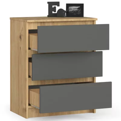 SAVRILA Kommode – Artisan Eiche / Grau