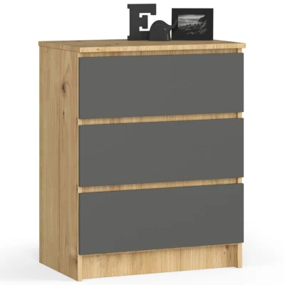 SAVRILA Kommode – Artisan Eiche / Grau