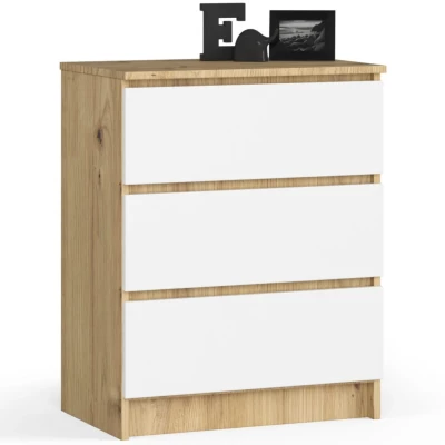 SAVRILA Kommode – Artisan Eiche / Weiß