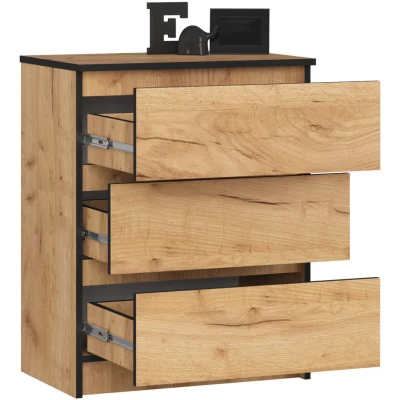 SAVRILA Kommode – Craft Eiche