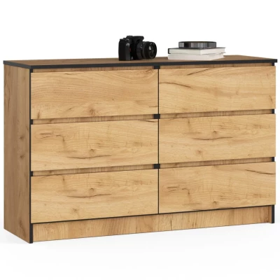 Breite Kommode SAVRILA – Craft Eiche