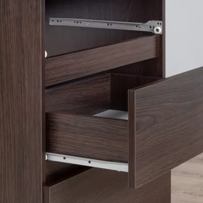 Schmale Kommode SAVRILA - Wenge