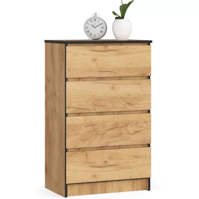 Schmale Kommode SAVRILA – Craft Eiche