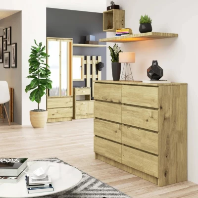 Breite Kommode SAVRILA – Artisan Eiche