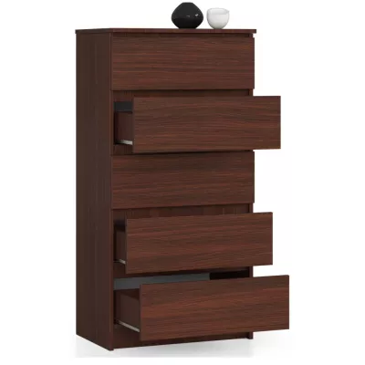 Hohe Kommode SAVRILA - Wenge