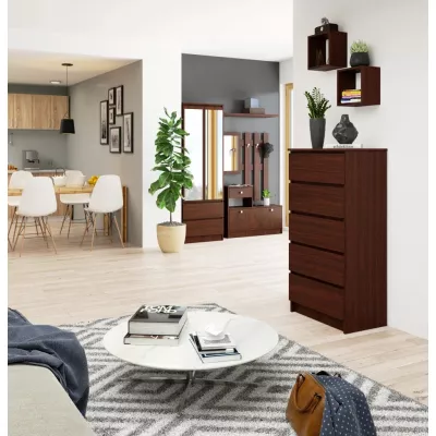 Hohe Kommode SAVRILA - Wenge