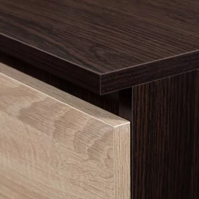 SAVRILA hohe Kommode – Wenge / Sonoma Eiche