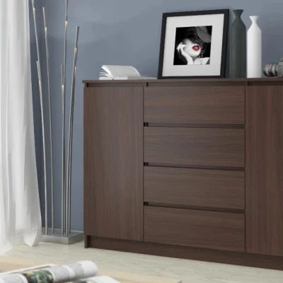 Große kombinierte Kommode SAVRILA - Wenge