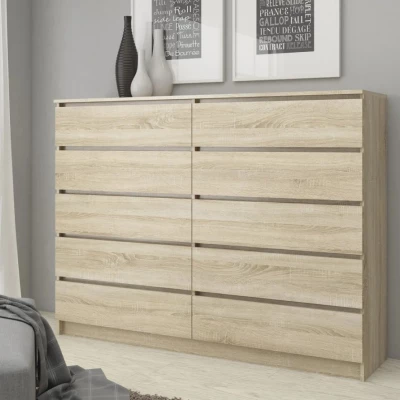 Kommode für das Wohnzimmer SAVRILA – Sonoma-Eiche