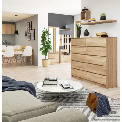 Kommode für das Wohnzimmer SAVRILA – Sonoma-Eiche