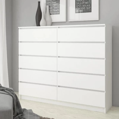 Kommode für das Wohnzimmer SAVRILA - weiß