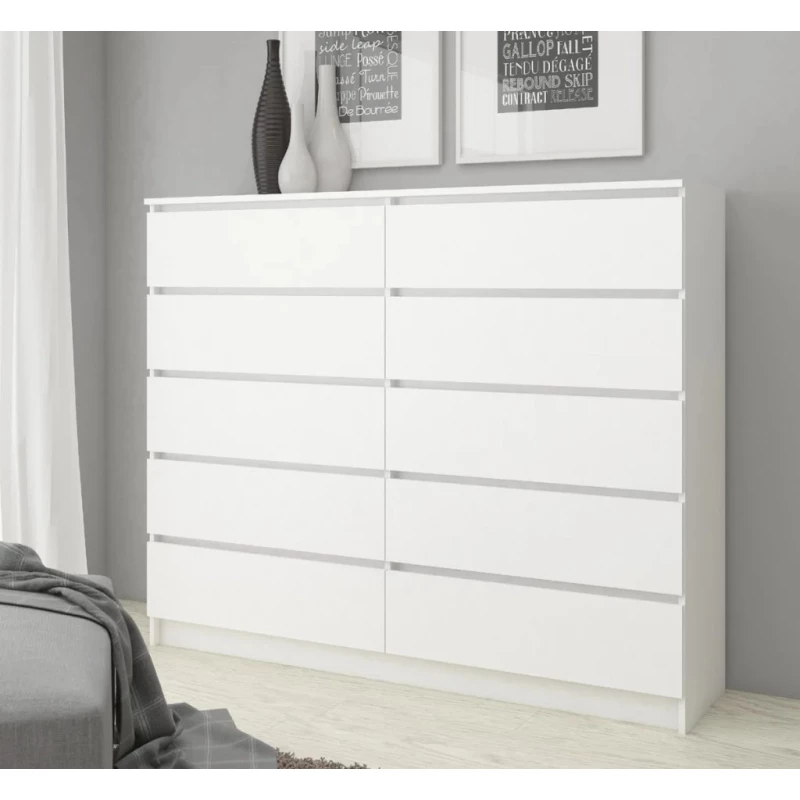 Kommode für das Wohnzimmer SAVRILA - weiß