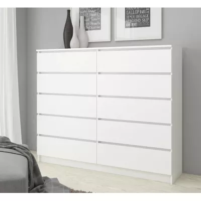 Kommode für das Wohnzimmer SAVRILA - weiß