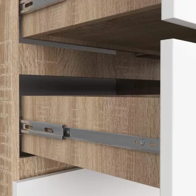 Kommode für das Wohnzimmer SAVRILA - Sonoma-Eiche / Weiß