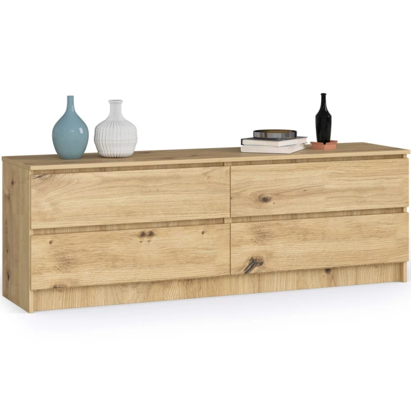 Niedrige Kommode SAVRILA – Artisan Eiche