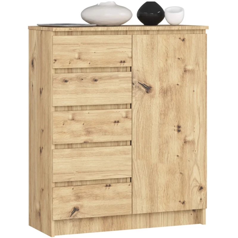 Schmale Kommode SAVRILA – Artisan Eiche