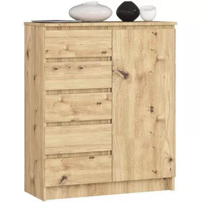 Schmale Kommode SAVRILA – Artisan Eiche