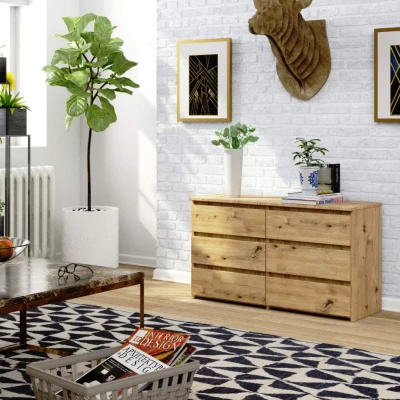 Schmale Kommode VALESTRA – Artisan Eiche