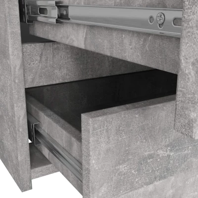 Schmale Kommode VALESTRA - Beton