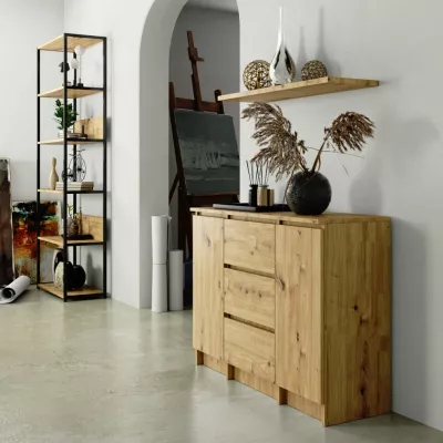 Kombinierte Kommode JUNIPER - handwerklich verarbeitete Artisan Eiche