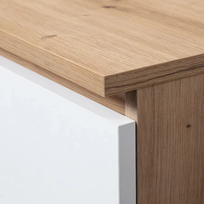 Kombinierte Kommode JUNIPER - Artisan Eiche / Weiß