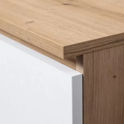 Kombinierte Kommode JUNIPER - Artisan Eiche / Weiß