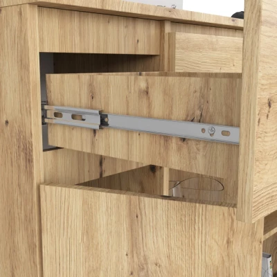 Kommode mit Schubladen und Türen, Wacholder - handgefertigte Artisan Eiche