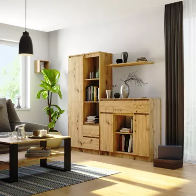 Kommode mit Schubladen und Türen, Wacholder - handgefertigte Artisan Eiche