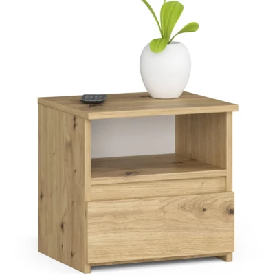 VALESTRA Nachttisch mit Ablage – Artisan Eiche