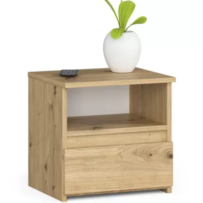 VALESTRA Nachttisch mit Ablage – Artisan Eiche