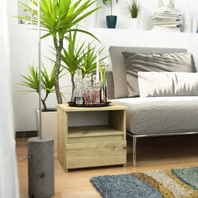 VALESTRA Nachttisch mit Ablage – Artisan Eiche