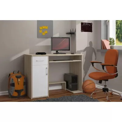 Computertisch OMRELIS – Sonoma Eiche / Weiß