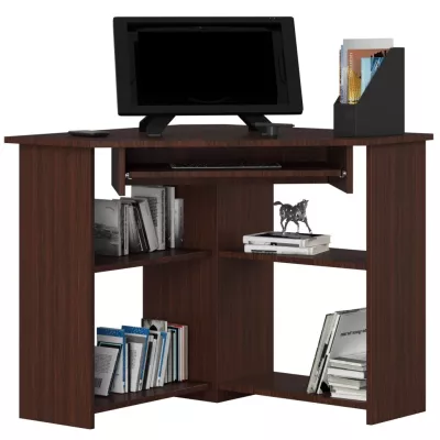 Eck-PC-Schreibtisch DRIONAS - Wenge