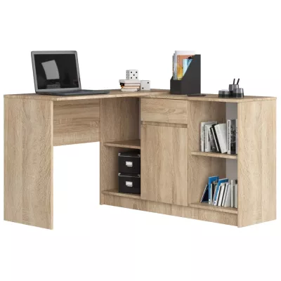 Eckschreibtisch mit Kommode RALIO – Sonoma Eiche