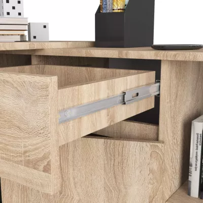 Eckschreibtisch mit Kommode RALIO – Sonoma Eiche