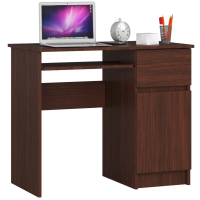 PC-Schreibtisch KALRION – Wenge, rechte Ausführung